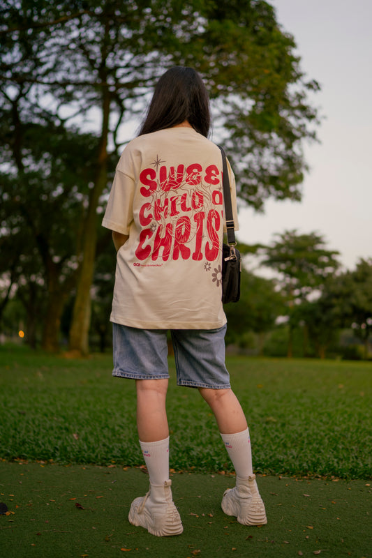 Sweet Child of Christ (Oversized Tee) - Off-White