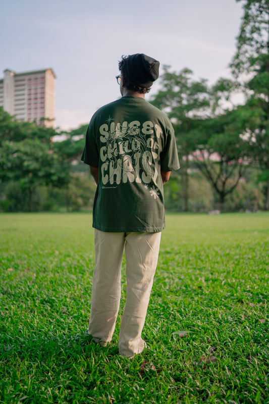 Sweet Child of Christ (Oversized Tee) - Green