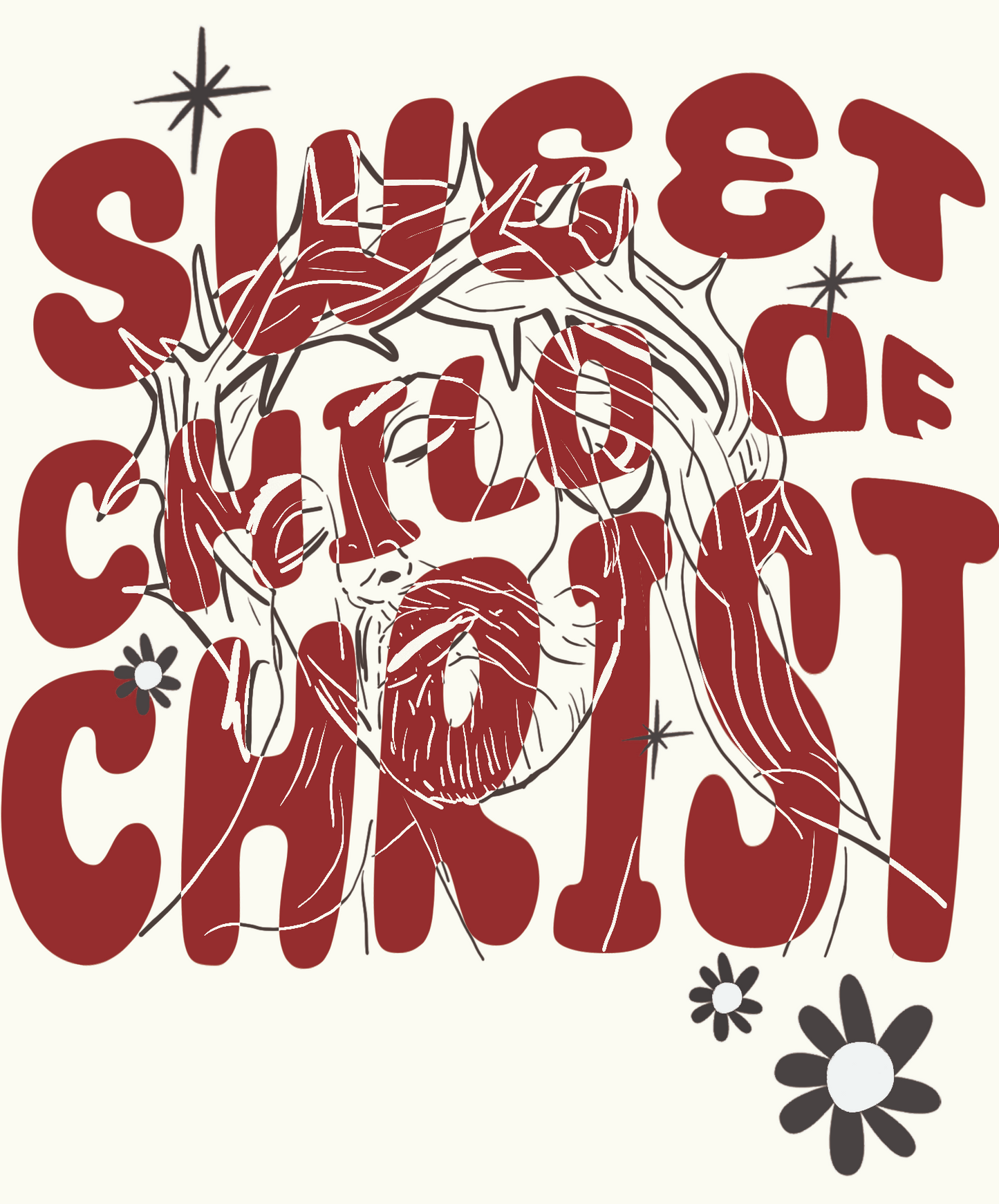 Sweet Child of Christ (Oversized Tee) - Off-White
