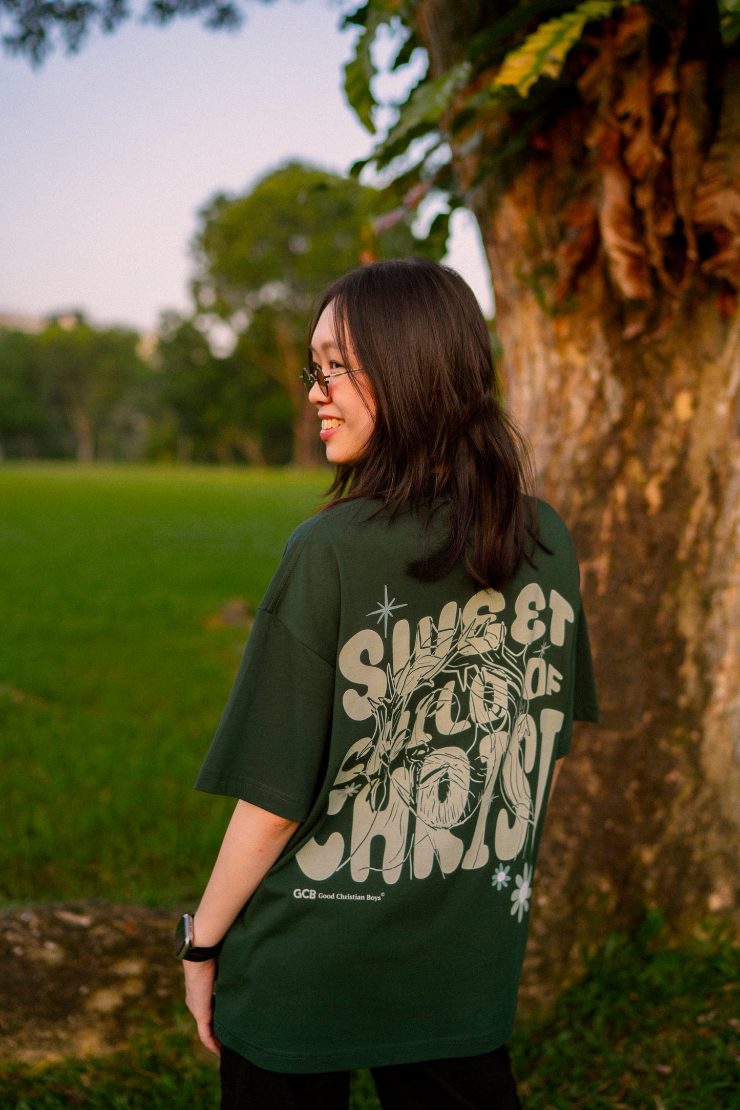 Sweet Child of Christ (Oversized Tee) - Green