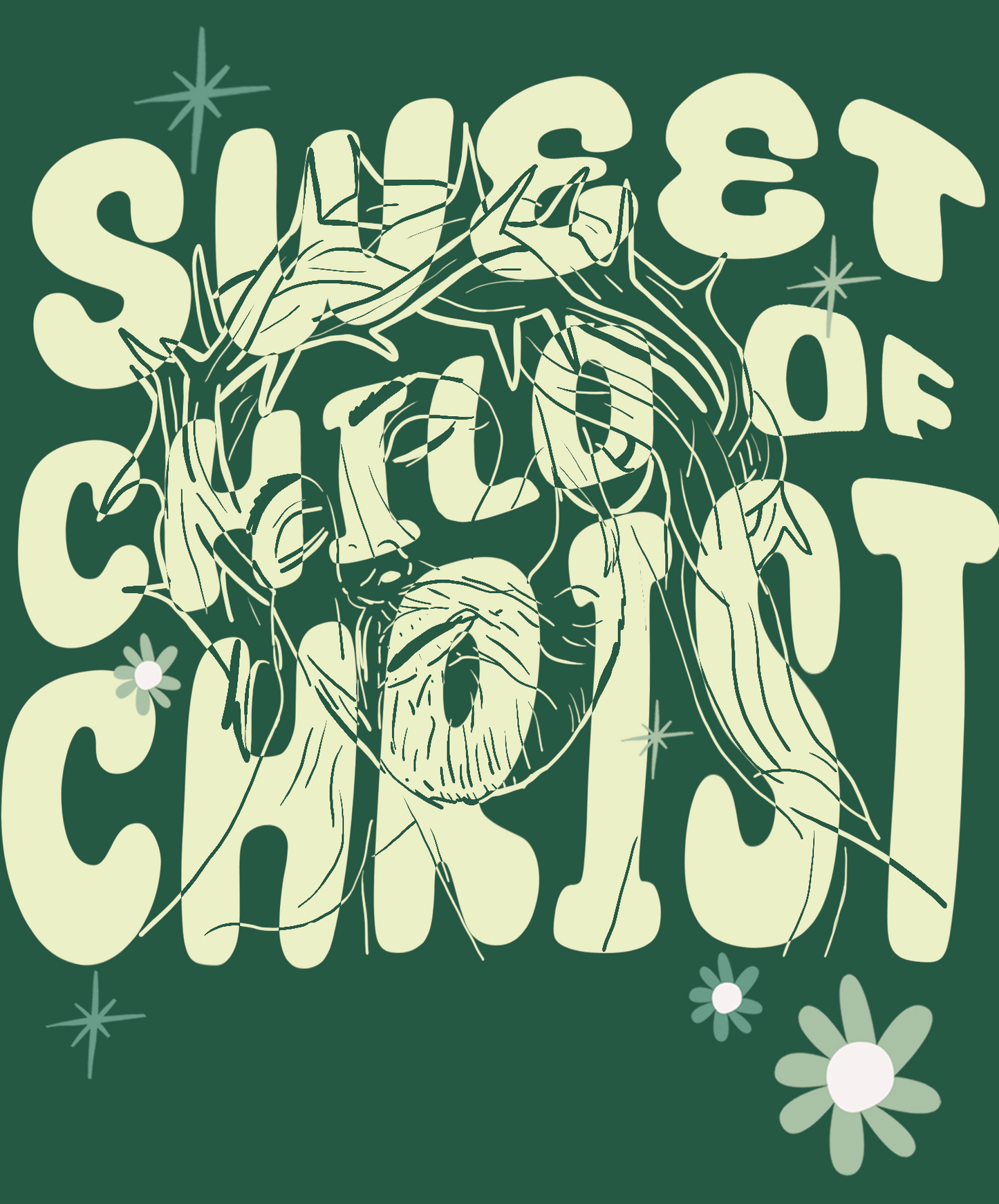 Sweet Child of Christ (Oversized Tee) - Green